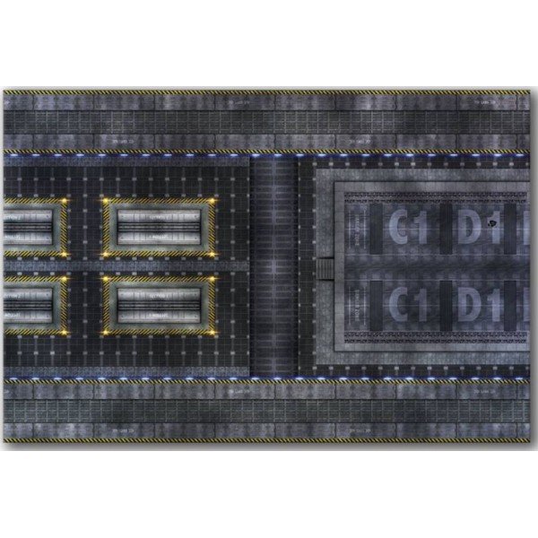 Frontline Gaming Mats - Spaceship v.1 4' x 6' (In-store Pick-up Only)