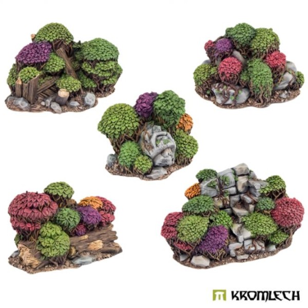 Kromlech - Fantasy Terrain - Dark Forest Bushes