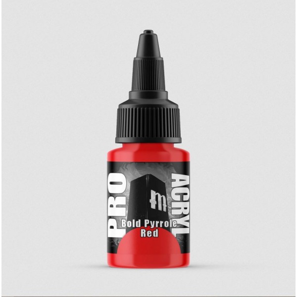 Monument Hobbies - Pro Acryl - Bold Pyrrole Red 22ml