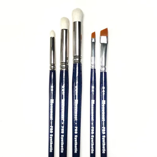 Monument Hobbies - Pro Series Brushes - Synthetic Drybrush Set