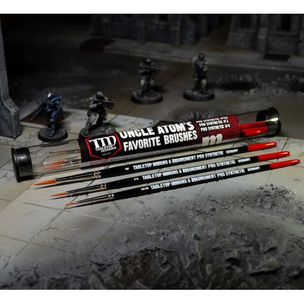 Monument Hobbies - Pro Series Brushes - Tabletop Minions - Uncle Atom's Favorite Brushes!