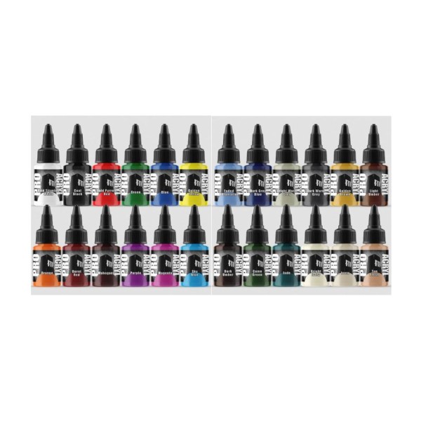 Monument Hobbies - Pro Acryl Paint Sets - Base Set