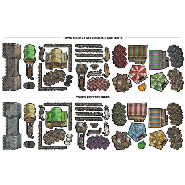 Clearance - Tabletop Tokens - Town Market Set