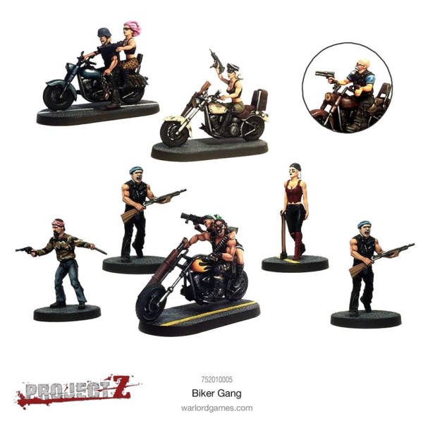 PROJECT Z - The Zombie Miniatures Game - Biker Gang