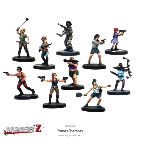 PROJECT Z - The Zombie Miniatures Game - Female Survivors