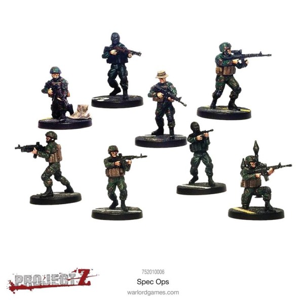 PROJECT Z - The Zombie Miniatures Game - Special Ops Team