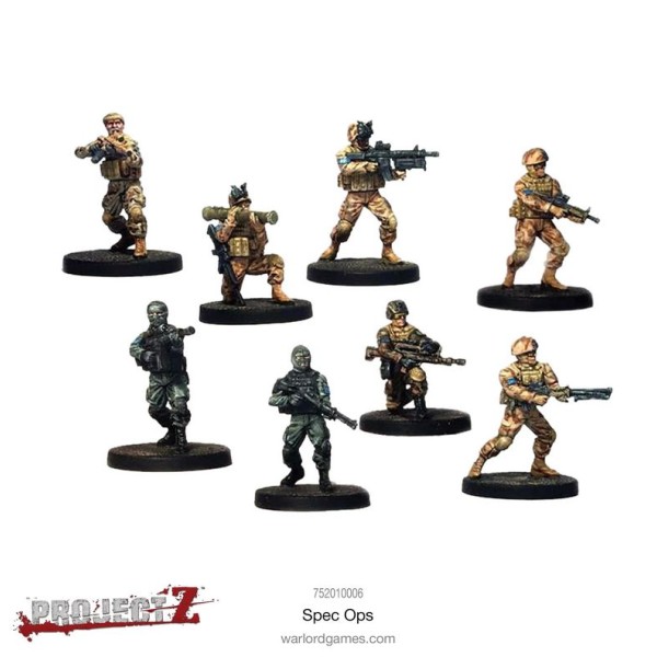 PROJECT Z - The Zombie Miniatures Game - Special Ops Team