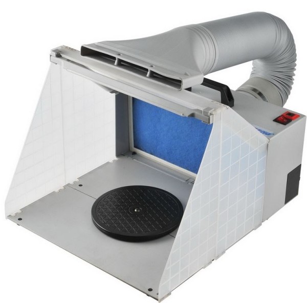 Hseng HS-E420DCLK - Portable Spray Booth Kit - LED Light and Extractor Hose (**No Free Shipping - See Notes**)