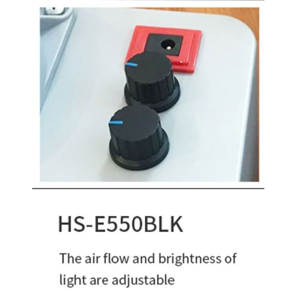 Hseng HS-E550BLK - Portable Spray Booth Kit - LED Light, Dual fan, Adjustable (**No Free Shipping - See Notes**)