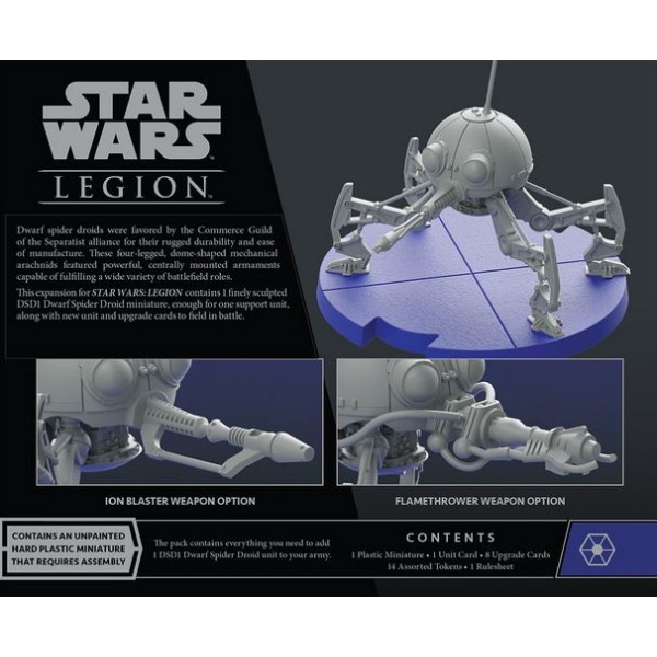 Star Wars - Legion Miniatures Game - DSD1 Dwarf Spider Droid Unit Expansion