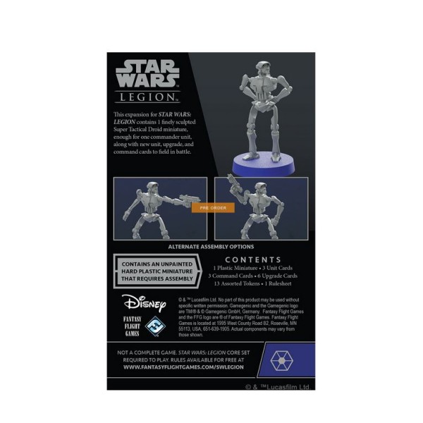 Star Wars - Legion Miniatures Game - Super Tactical Droid Commander Expansion