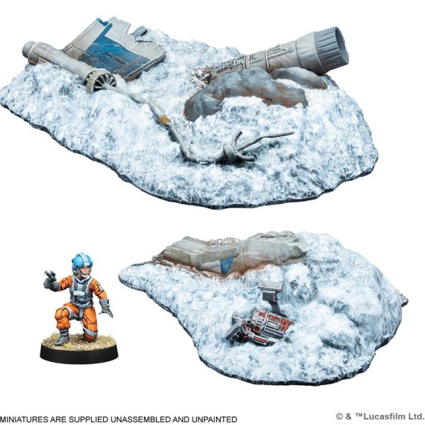 Star Wars - Legion Miniatures Game - Crashed X-wing Battlefield Expansion