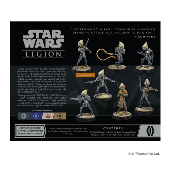 Star Wars - Legion Miniatures Game - Pyke Syndicate Foot Soldiers - Unit Expansion