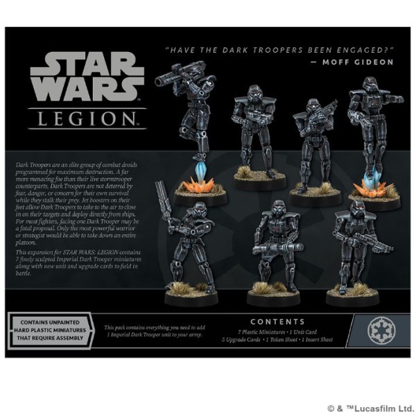 Star Wars - Legion Miniatures Game - Dark Troopers Unit Expansion