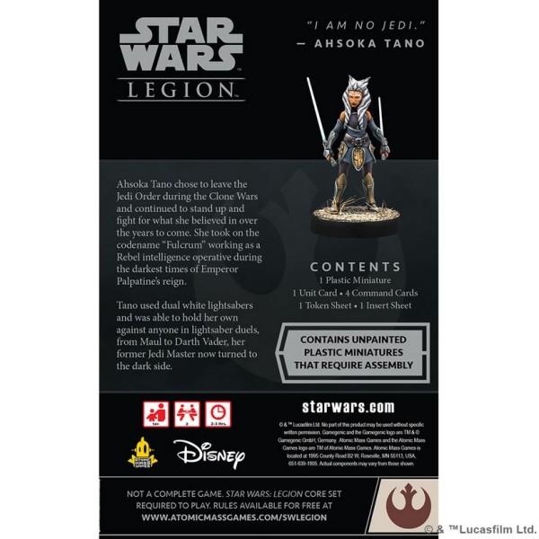 Star Wars - Legion Miniatures Game - Ahsoka Tano Operative Expansion