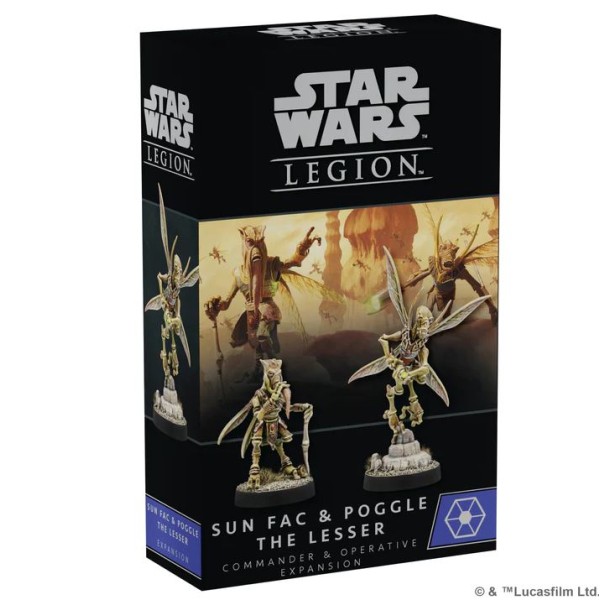 Star Wars - Legion Miniatures Game - Sun Fac and Poggle the Lesser - Operative and Commander Expansion 