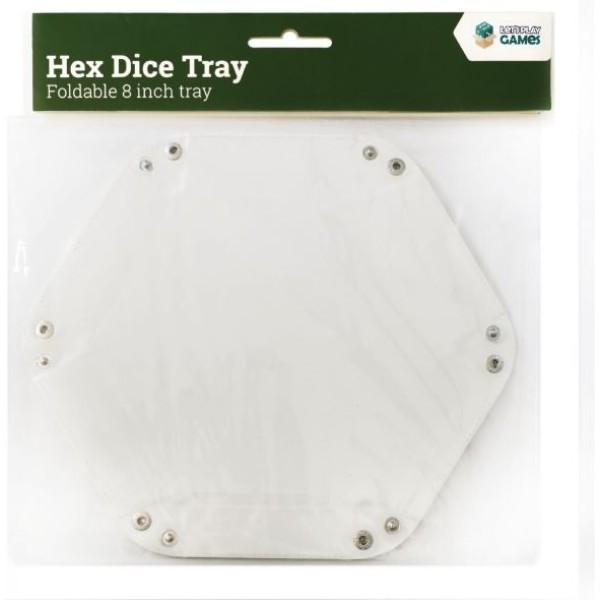 LPG Gaming Essentials - Hex Dice Tray 8" White
