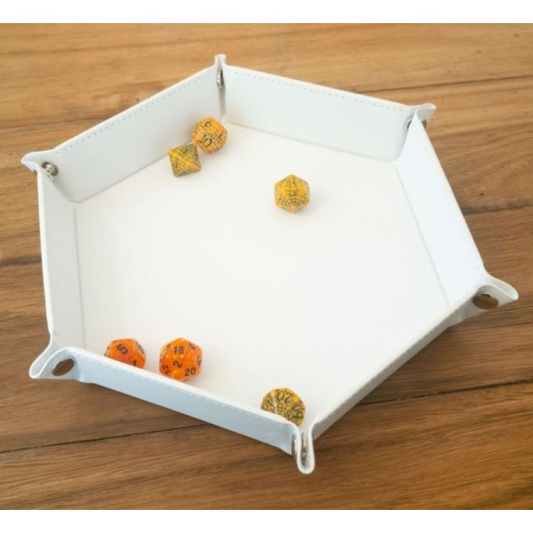 LPG Gaming Essentials - Hex Dice Tray 8" White