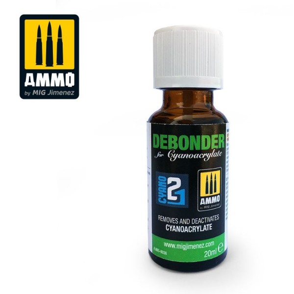 Mig AMMO - DEBONDER 20mL (Cyanoacrylate / Super Glue) 