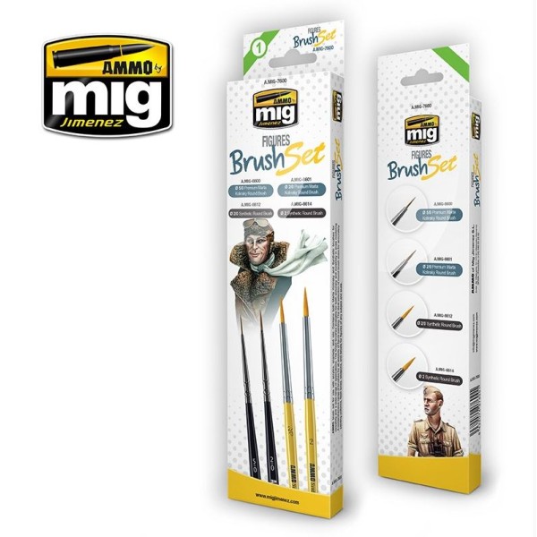 MIG AMMO - FIGURES BRUSH SET