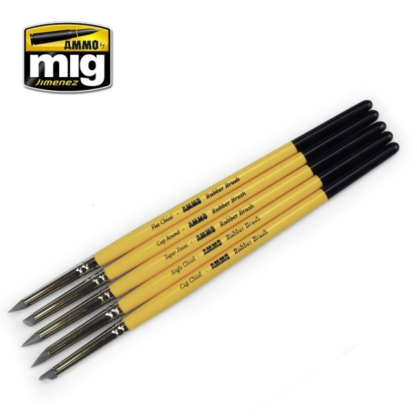 MIG AMMO - RUBBER BRUSH SET