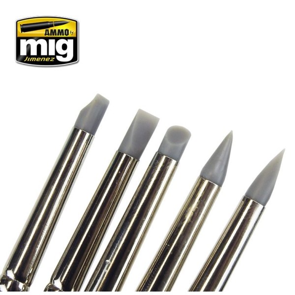 MIG AMMO - RUBBER BRUSH SET