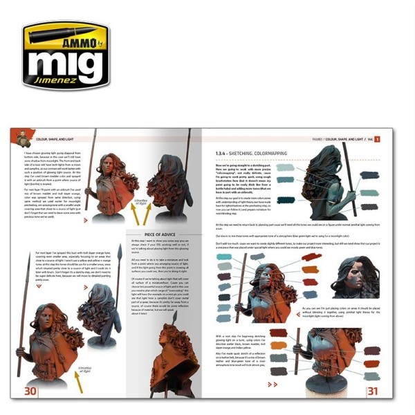 MIG Ammo - ENCYCLOPEDIA OF FIGURES MODELLING TECHNIQUES - VOL 1 - COLOUR, SHAPE, AND LIGHT