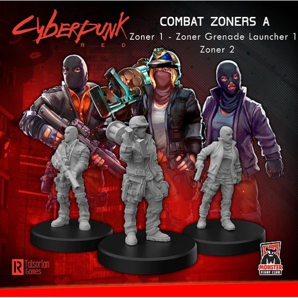 Cyberpunk Red Miniatures - Zoners A - Heavies