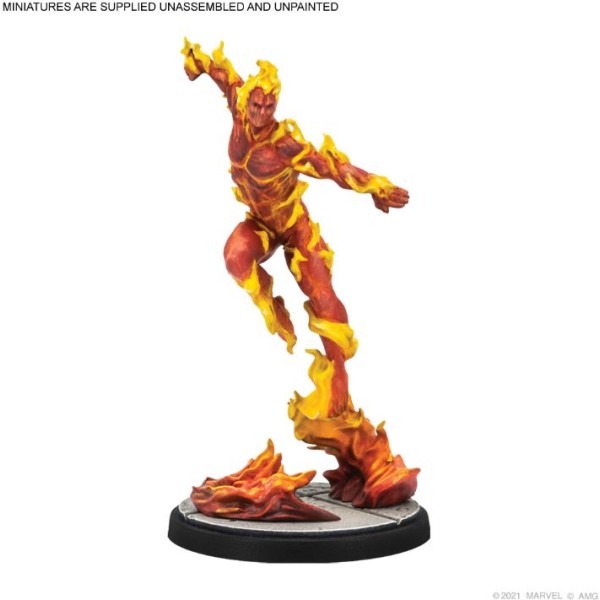 Marvel - Crisis Protocol - Miniatures Game - Captain America and The Original Human Torch