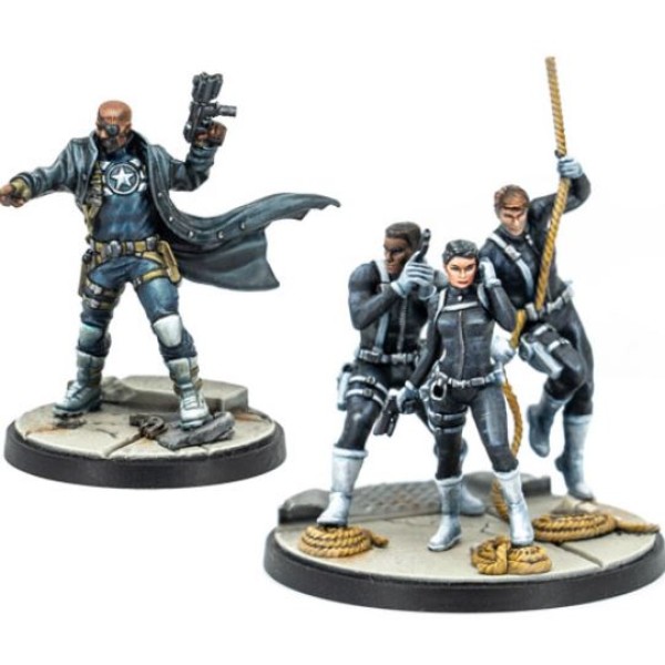 Marvel - Crisis Protocol - Miniatures Game - Nick Fury and S.H.I.E.L.D. Agents