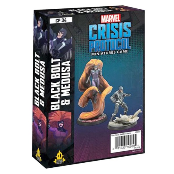 Marvel - Crisis Protocol - Miniatures Game - Black Bolt and Medusa