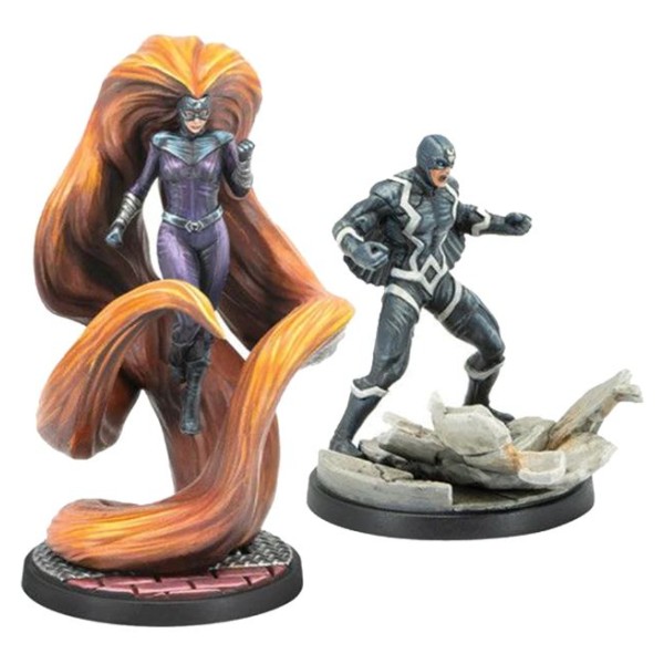 Marvel - Crisis Protocol - Miniatures Game - Black Bolt and Medusa