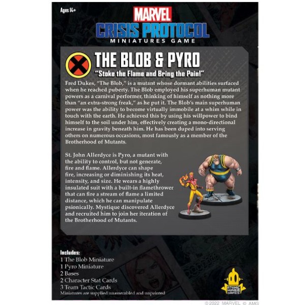 Marvel - Crisis Protocol - Miniatures Game - The Blob and Pyro