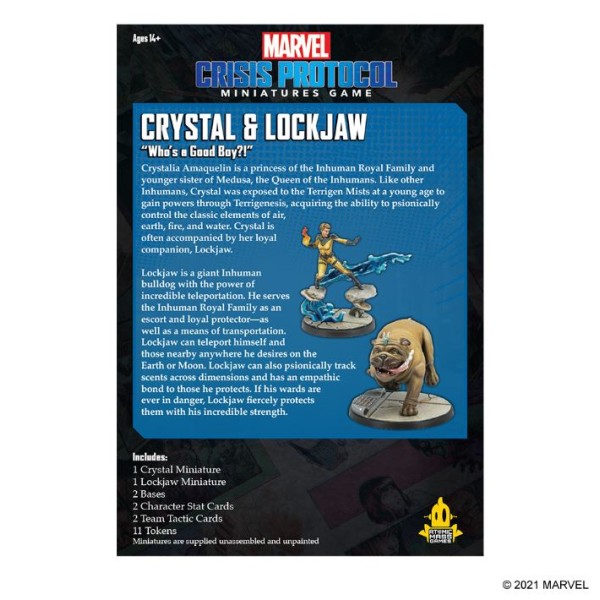 Marvel - Crisis Protocol - Miniatures Game - Crystal and Lockjaw