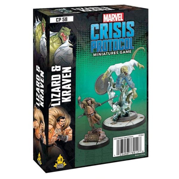 Marvel - Crisis Protocol - Miniatures Game - Lizard and Kraven