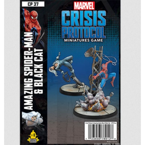 Marvel - Crisis Protocol - Miniatures Game - Amazing Spider-Man and Black Cat