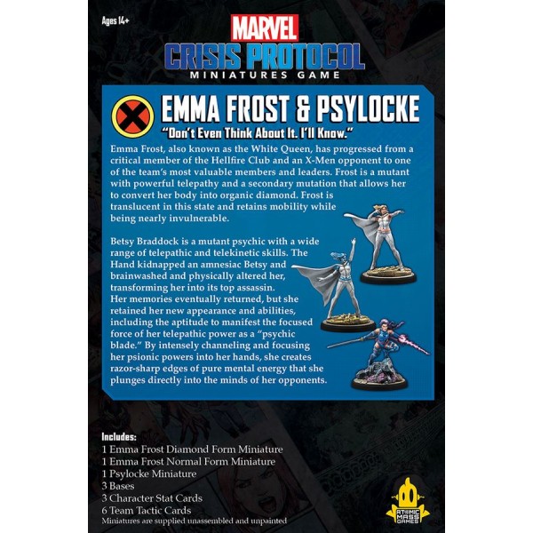 Marvel - Crisis Protocol - Miniatures Game - Emma Frost and Psylocke