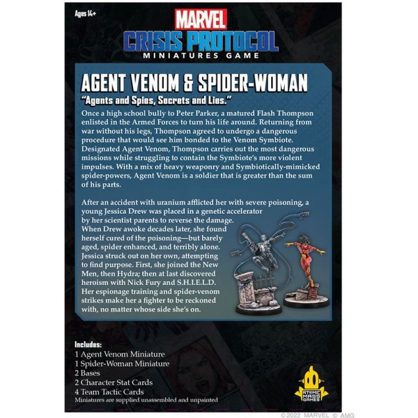 Marvel - Crisis Protocol - Miniatures Game - Venom and Spider-Woman