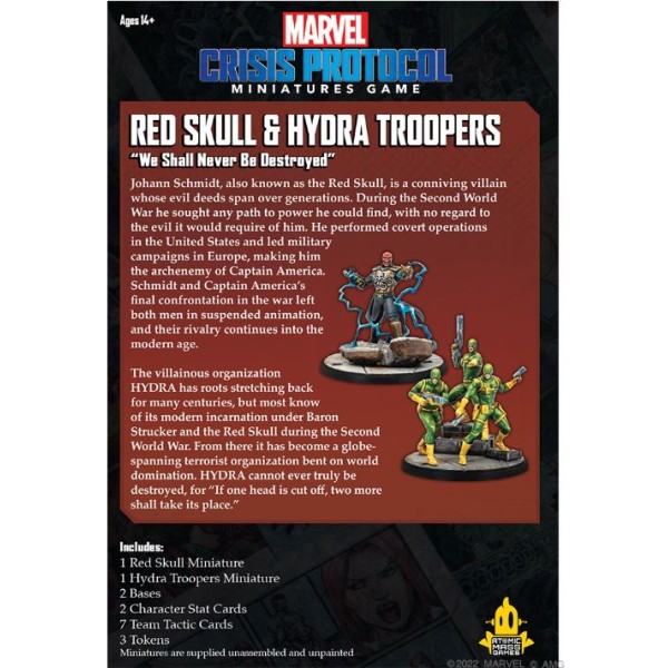 Marvel - Crisis Protocol - Miniatures Game - Red Skull and Hydra Troops