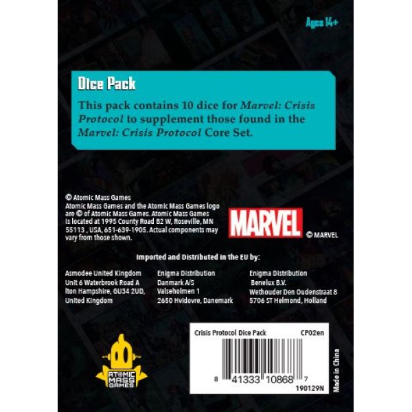 Marvel - Crisis Protocol - Miniatures Game - Dice Pack