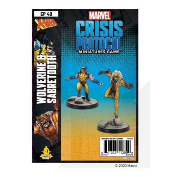 Marvel - Crisis Protocol - Miniatures Game - Wolverine and Sabertooth