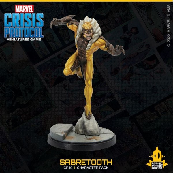 Marvel - Crisis Protocol - Miniatures Game - Wolverine and Sabertooth