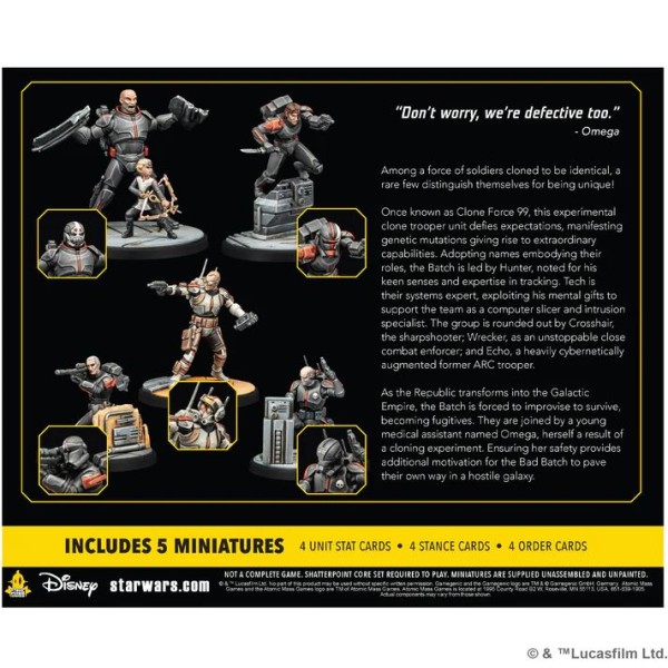 Star Wars: Shatterpoint - Clone Force 99 Squad Pack 