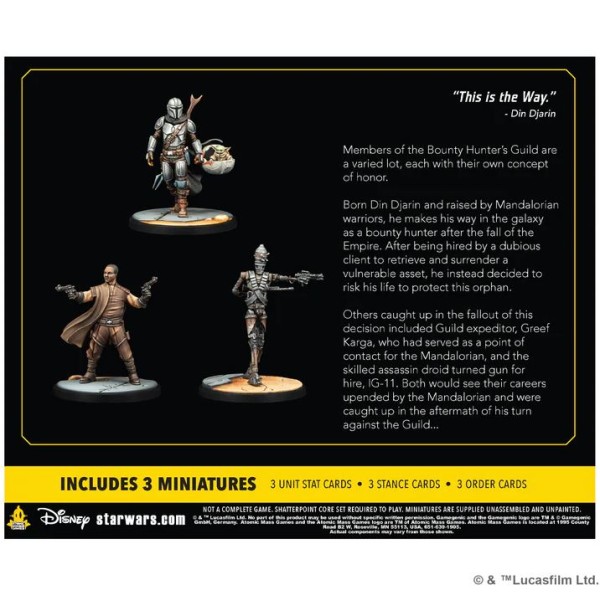 Star Wars: Shatterpoint - Certified Guild: The Mandalorian Squad Pack 