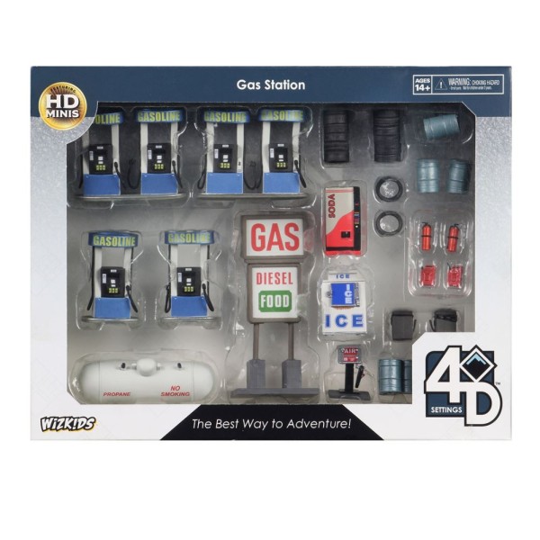 Clearance - Wizkids - 4D Pre-painted Terrain - Gas Station (Walking Dead)