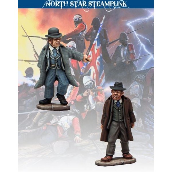 North Star Steampunk Miniatures - Scotland Yard Inspectors