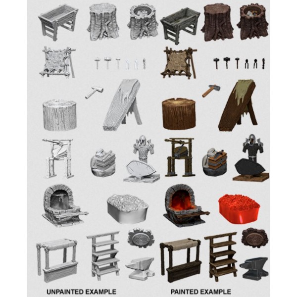 Wizkids - Deep Cuts Unpainted Miniatures: Townspeople and Accessories