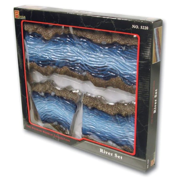 Pegasus Hobbies - Pre-Painted Terrain - River Set (6)