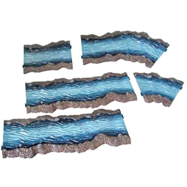 Pegasus Hobbies - Pre-Painted Terrain - River Set (6)