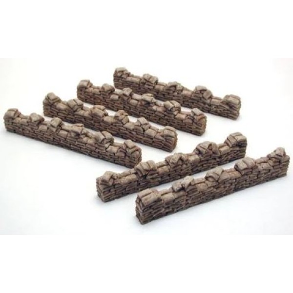 Pegasus Hobbies - Pre-Painted Terrain - Sandbag Straights (6)